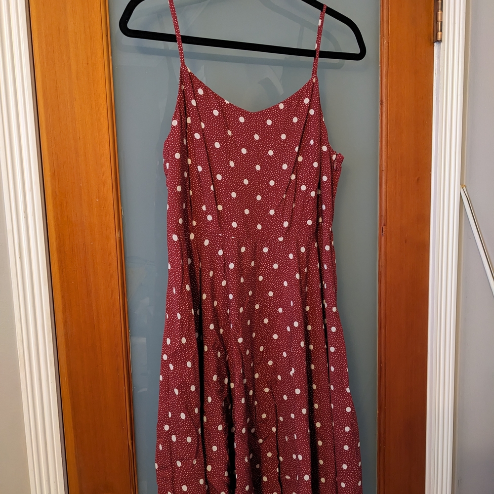 Red Polka Dot Women's Dress
